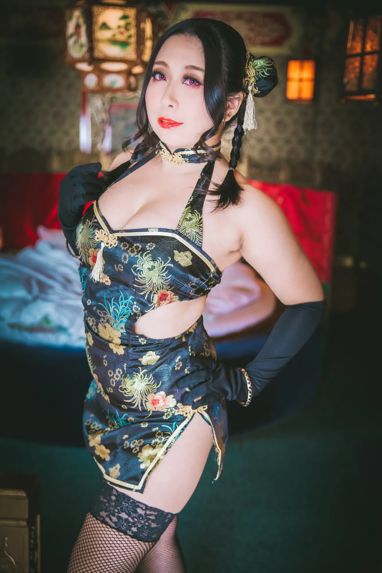 【東雲葵】【セクシーチャイナドレス】我爱你好