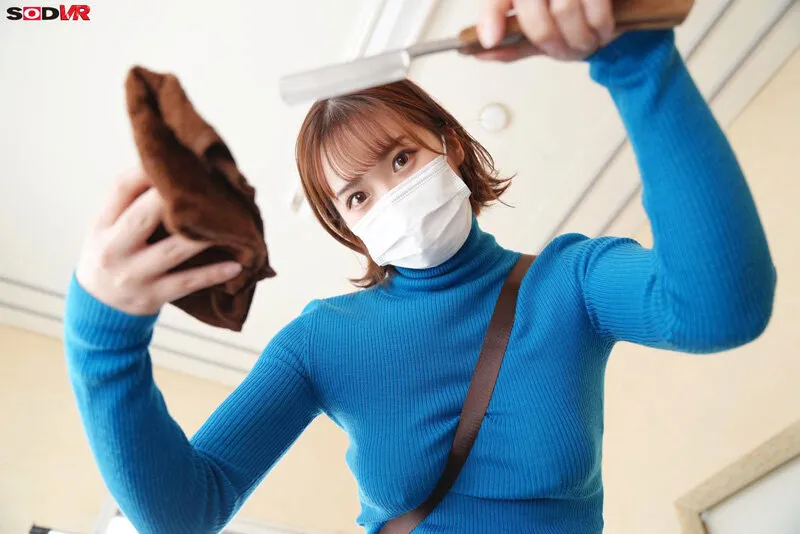 【美園和花】【越山弱衰はよしねま1000円カットのおネエさんにスいてもらう本。パロディAV】【VR】【8K】格安カットの理髪店にいた巨乳マスク美人が好きなだけ射精させてくれる。みそのさん