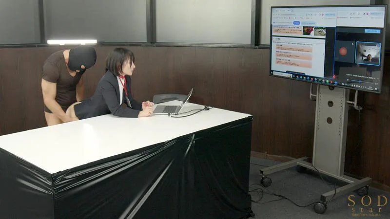 SOD本社で一日社員体験！制作部ADになった宮島めいがプレゼンで・面接で・説明会で！ずっとハメっぱなし辱め業務！