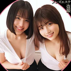 【如月りいさ 石川陽波】莉彩＆陽波【C＆Gカップメンエス嬢 裏オプ本番・中出しハメ撮り流出】