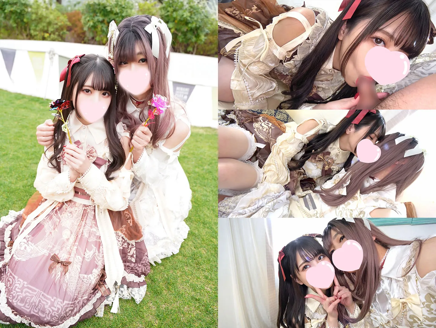 【個人撮影】【顔出し】女装レイヤー＆美少女の禁断ハメ撮り流出！友達同士の個人撮影は裏でセックスしてる！？女装子のチンポでイキまくる色白**ータ