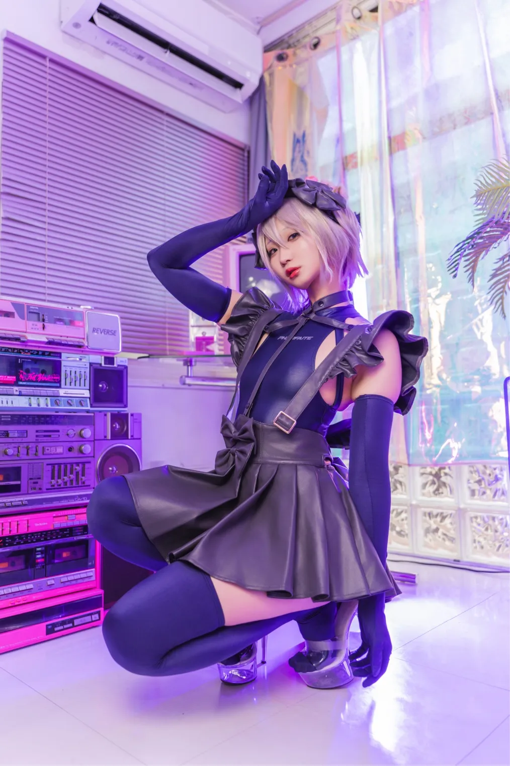 競泳+レザーメイド+ニーハイ+長手袋ROM パラレル