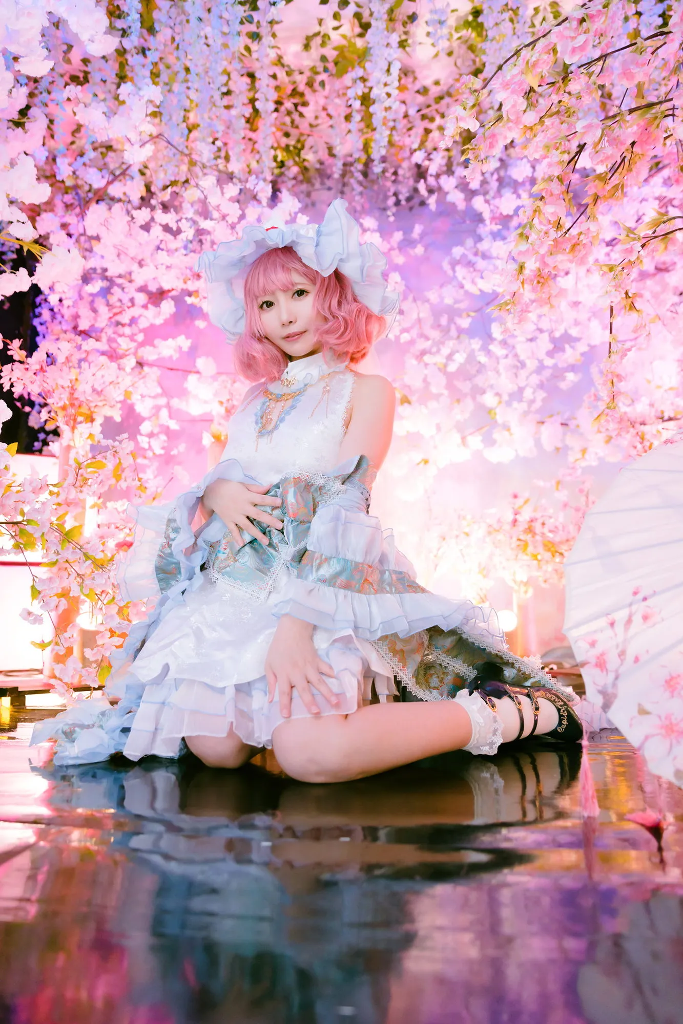 【天使みゅ。】【東方Project西行寺幽々子】春宵ゆゆ