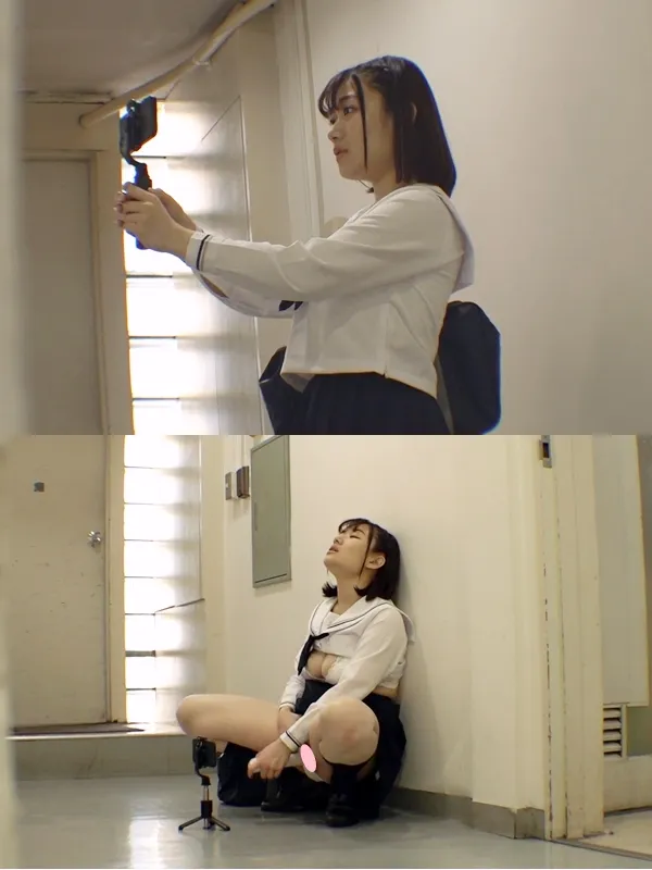 推定Hカップ爆乳のオタク少　女がバイブ挿入し露出撮影していたので…他人バレした興奮と生チ●ポの臭いに発情しねっとりフェラ・デカすぎおっぱいでパイズリ・中出しSEX後も快感の余韻に浸りバイブオナ