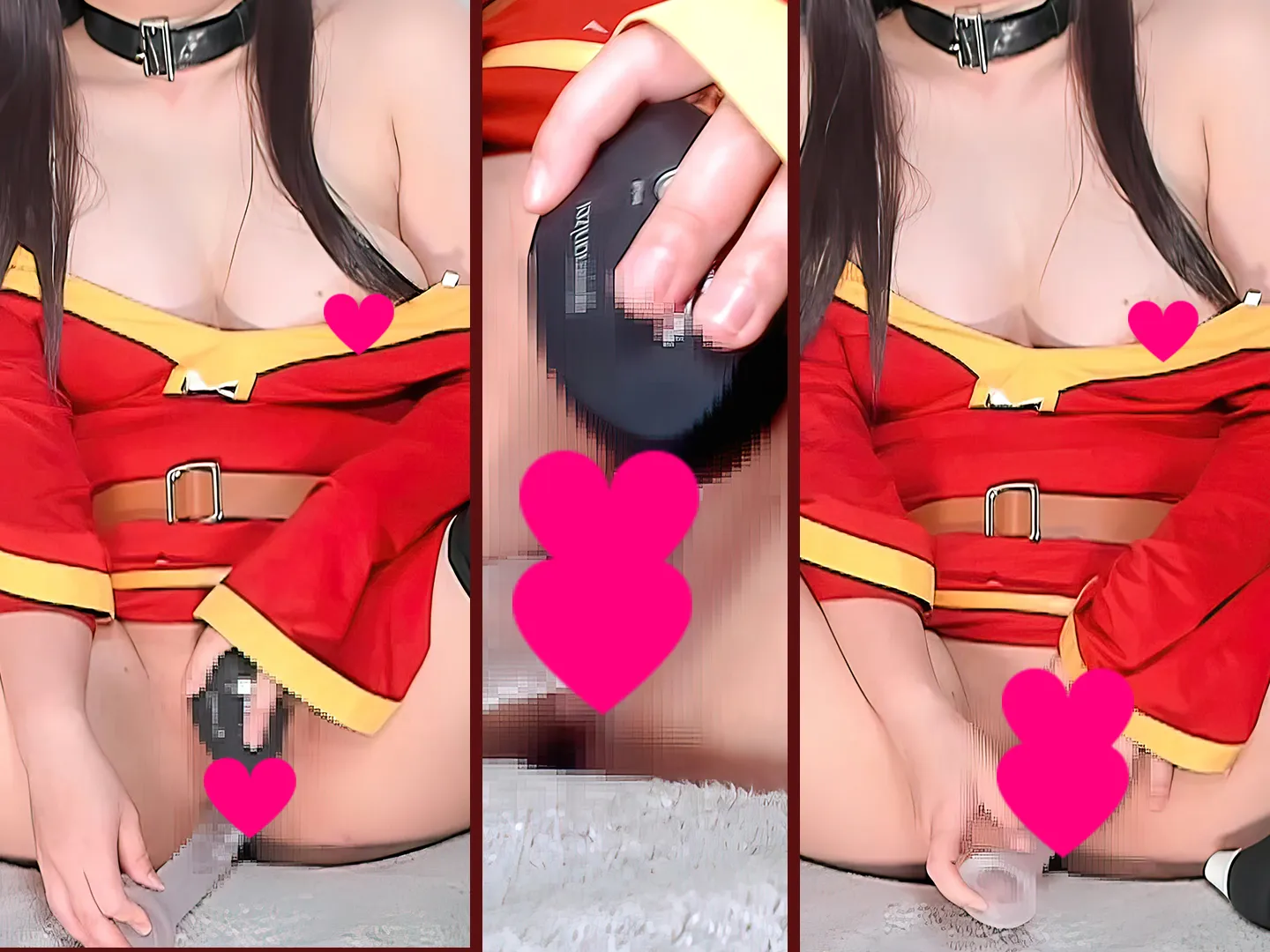 【猫之禰宜あかつき】このすば！めぐみんのウーマナイザーとディルドオナニー動画