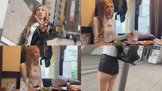 【渋谷華】【新宿・ギャルはめ】激ヤバ！！「180?」 超・神スタイルなアパレル店員 はな21歳　美脚をかついで鬼ピストン⇒イキ潮でびちょ濡れSEX　210