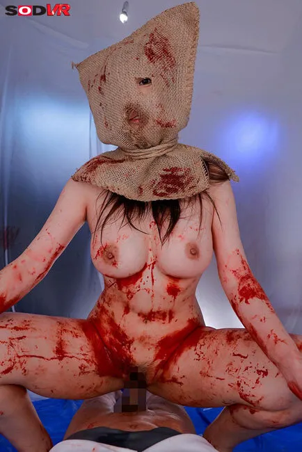 【逆レイプ】【VR】【8K】ズタ袋をかぶった巨乳サイコパスチェンソー女 捕まって逆強●され無残にも56される…