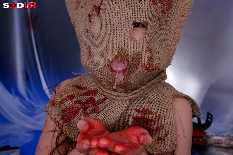 【逆レイプ】【VR】【8K】ズタ袋をかぶった巨乳サイコパスチェンソー女 捕まって逆強●され無残にも56される…