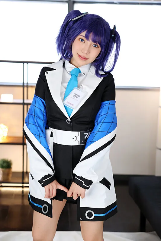 【流川莉央】【ブルアカ早瀬ユウカコスプレAV】先生、ちょっとザーメンいただけますか？関西出身でGカップにムッチリふとももにデカケツの属性マシマシのコスプレイヤーりおちゃんに中出し！