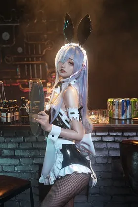 【バニーメイド】★4K★Coser-NekoKoYoshi　NO.017-夜色