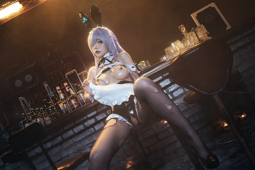 【バニーメイド】★4K★Coser-NekoKoYoshi　NO.017-夜色