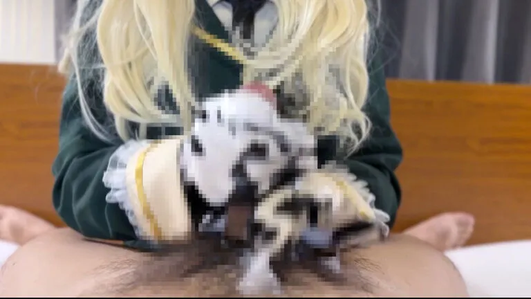 【はがない柏崎星奈同人AV】肉の牛柄革手袋手コキ　セーラー服からもくっきりわかる巨乳レイヤーさんの手コキ