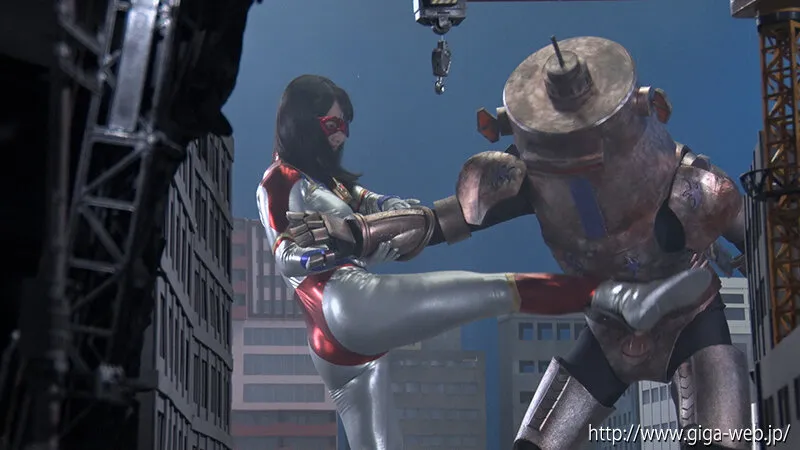 【G1】巨大ヒロイン（R）ファイヤーレディー 急所集中攻撃！！