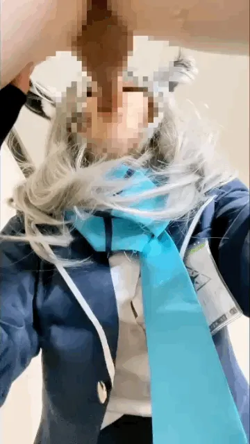 【ブルアカ砂狼シロコ(制服＆水着)同人AV】【中出し＆ぶっかけ】ん…先生、ちょっと精子もらうね♪フォロワー10万人の人気レイヤーと砂狼シ〇コでハメ撮り！贅沢大量ぶっかけ＆中出し二回戦！【衣装二着！】