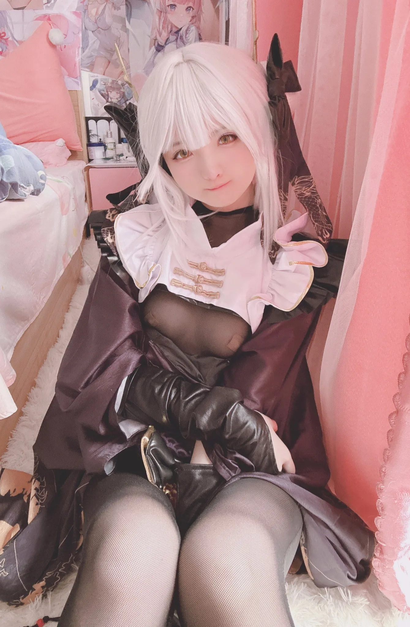 【原神珊瑚宮心海 NIKKEブラン(ホワイトラビット)】みさ呆呆　人魚心海+プラン