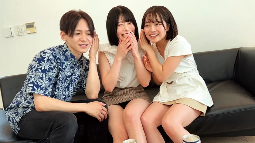 【如月ゆの 渚みつき 宮沢ちはる】【JK】女子学生図鑑「クラスメイト紹介してください！」で紡ぐ制服の輪新・青い制服編Mちゃん出逢った瞬間に通じ合う相性抜群のち○ぽとま○こ！イキまくりのお祭り4PSEX！！