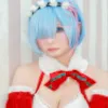 【リゼロレム(クリスマス)】[コミケ新刊]Tiktok有名配信者ねこねと始める推し生活 写真集