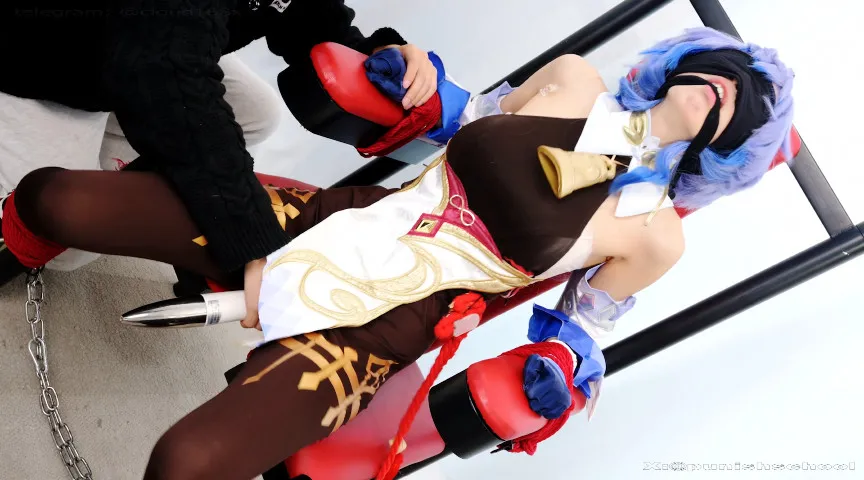 【原神甘雨コスプレAV】お遊びは終わりだ！甘い雨にガチ制裁