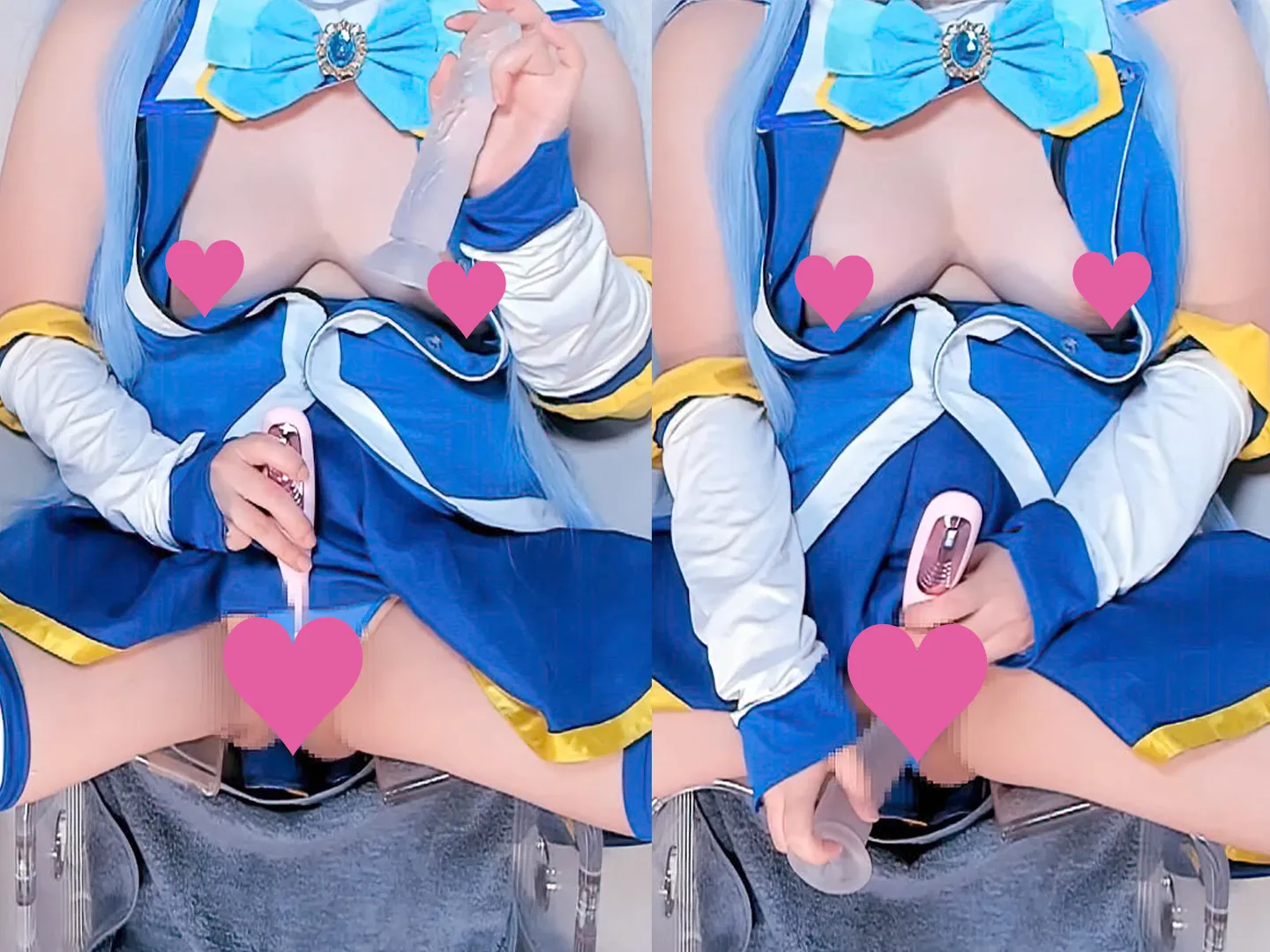 【猫之禰宜あかつき】【このすばめぐみん＆アクア同人AV】このす〇！キャラダブルコス