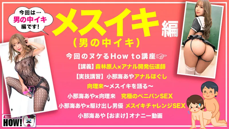 How to学園 観たら【絶対】SEXが上手くなる教科書AV 【メスイキ編（男の中イキ）】 小那海あや