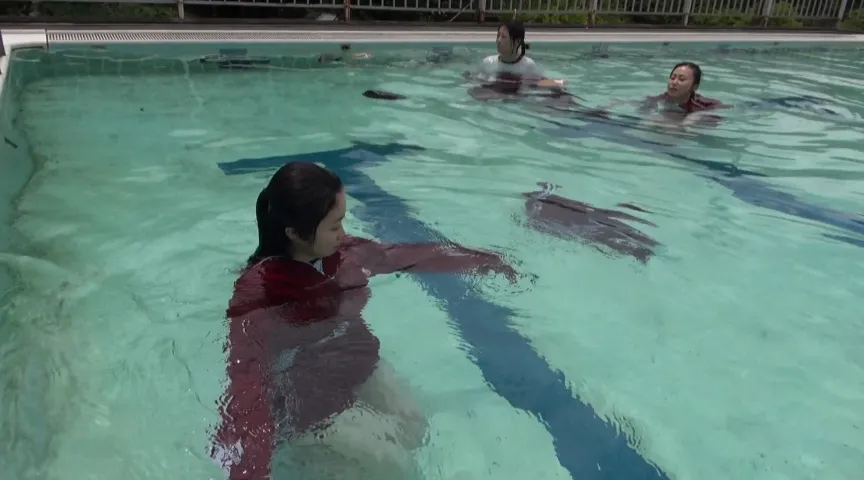 サバイバル水泳水中脱衣編