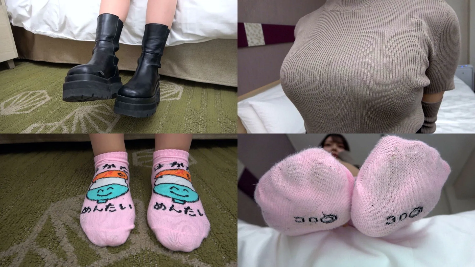 【整形外科受付 ゆめ 22歳】汚靴下カバコ足裏鑑賞