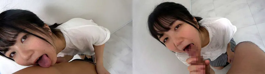 個撮）色白ナチュラル！キュートな彼女【おおきな副乳Fカップ】絶妙ローリング！じっと見つめて高速ピストンフェラ【大量口内発射】