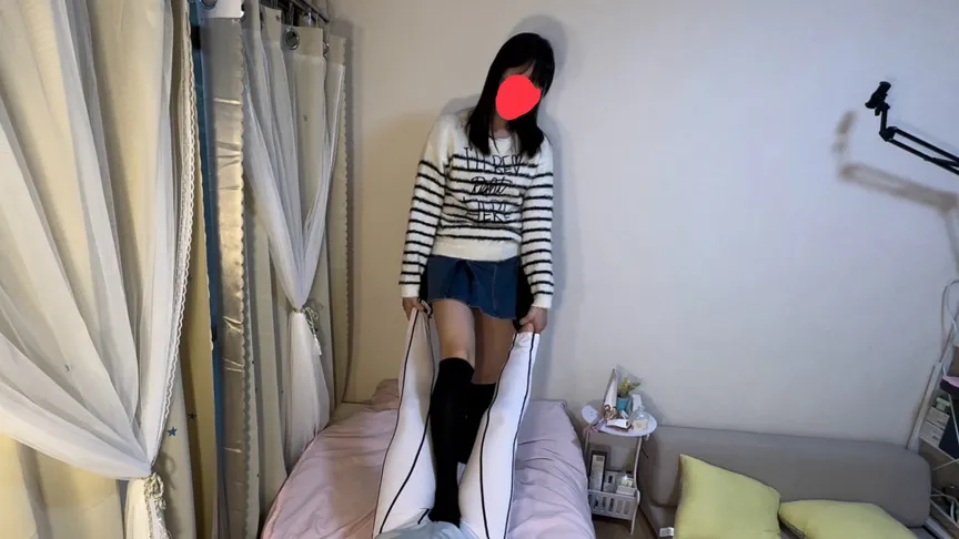 みーなちゃんからの刺客！？美脚無邪気女子ららちゃん 初対面女子に電気アンマで逝かされまくる