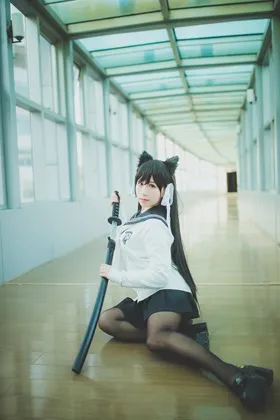 【アズレンJK愛宕(学園トロイメライ)】★4K★Coser-CongLuan　Vol. 28 PHX　紫龍　15P