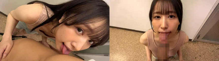 個撮）おっとり癒し系お姉さん【湧き出る大量ヨダレ】ねっとりストローク従順ノーハンドフェラ【大量口内発射】