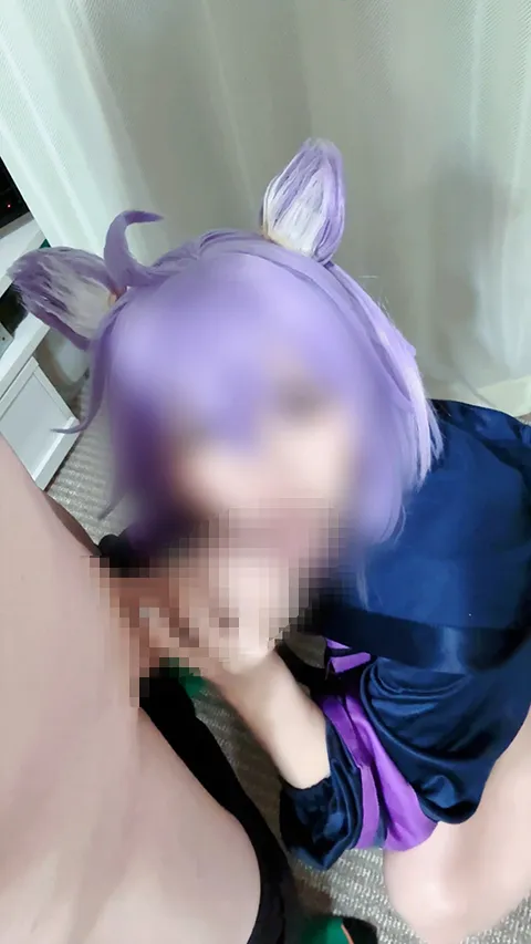 【ホロライブ猫又おかゆ同人AV】おかゆんコスでハメ撮りえっち♡