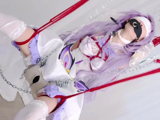 【原神刻晴(ウエディングドレス)同人AV】大股開きで吊られてしまったワガママ王女