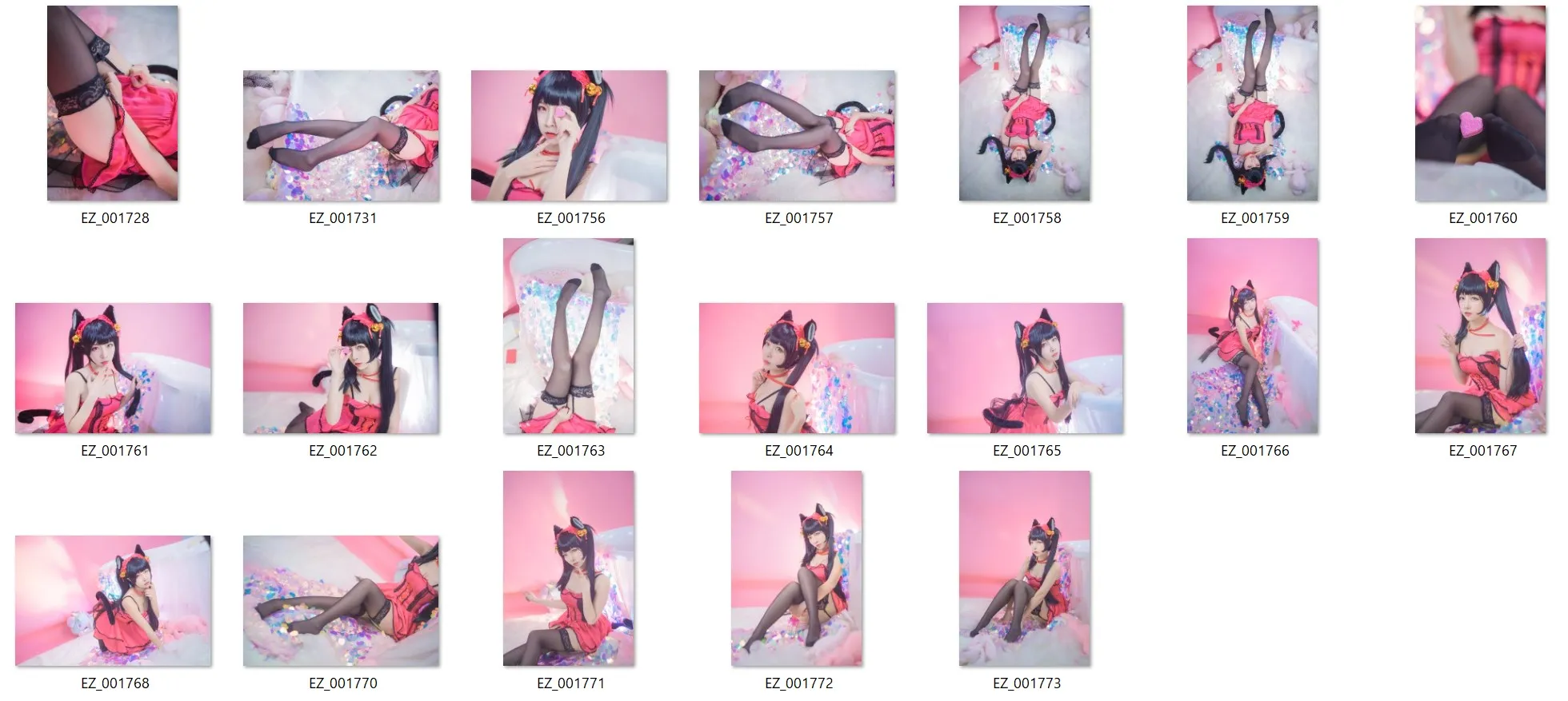 【デート・ア・ライブ時崎狂三(sweet silk wear)】NO.017 時崎狂三パジャマ 19P