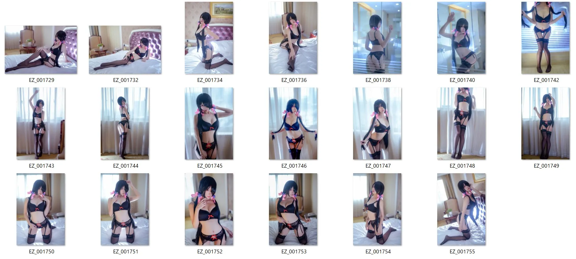 【デート・ア・ライブ時崎狂三(ランジェリー)】NO.018 時崎狂三 下着 20P