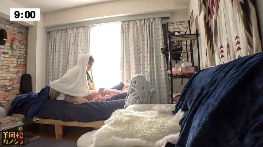 【寝ても覚めても爆乳Jcup】家でリラックスしてるJ乳彼女と、部屋着すっぴん姿で貪り合う。僕にしか絶対見せない笑顔、メス顔、イキ顔…。爆乳彼女と過ごす、人生で一番幸せな時間を疑似体験してみませんか？濃厚なフェラからのパイズリで抜いてもらう夜と、Jカップおっぱいにち●ち●ん挟まれて起こされる朝。秘密のカップルハメ撮り投稿【半同棲カノジョ】