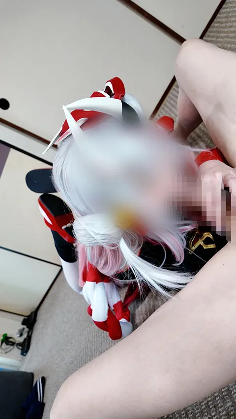 百◯あやめコスでおしゃぶり＆#9825;