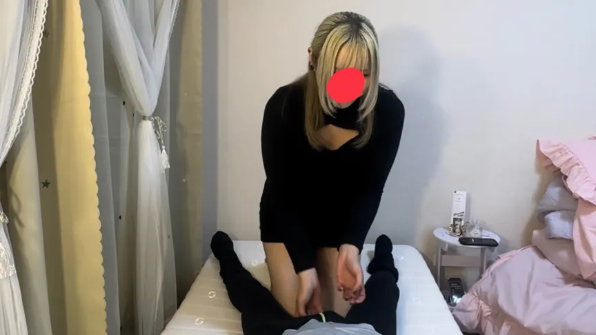 衣織さんの高速電気アンマでM墜ちさせられる… 1分声出すの我慢して？→10秒で声が出てしまう