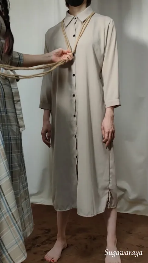 菅原花音 － 亀甲縛りに挑戦！