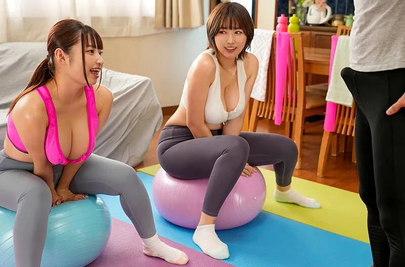 【松本菜奈実＆水原みその】【Jカップ】「あの、勃起してません？」パーソナルトーレーナーを逆3P誘惑する爆乳爆尻姉妹