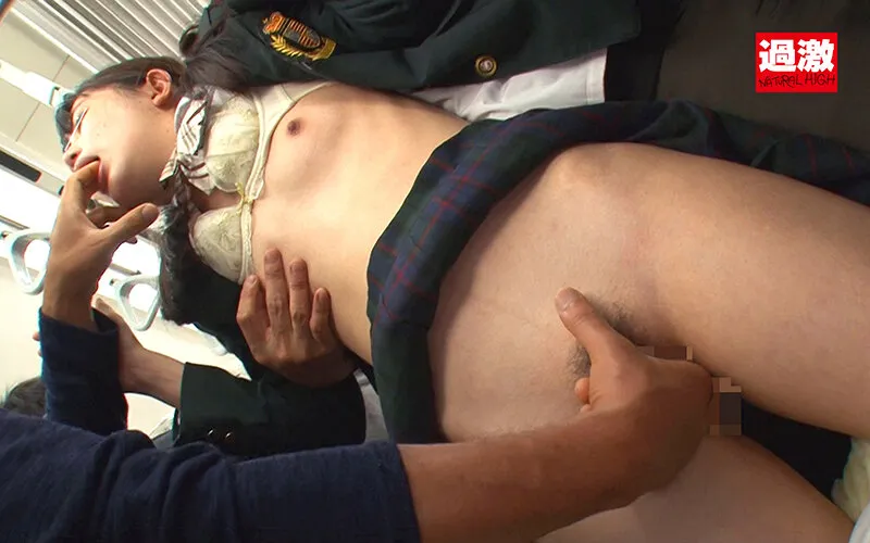 【双葉くるみ】【JK】串刺しJ○痴漢 痴漢師2人に挟み撃ちされ逃げられず上下の穴を塞がれた色白娘 抵抗の暇を与えられず犯された華奢娘