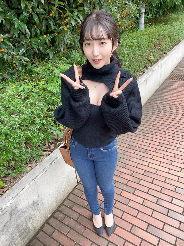 【月野かすみ】着衣パイズリ露出 デカ過ぎる胸を隠しながらこっそり挟射を楽しむJ乳ちゃん