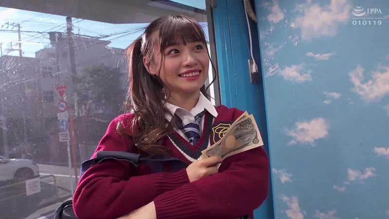 【花音うらら】【JK】1cm1万円のギリギリディルドチャレンジ！先っちょだけのつもりが極太ディルドに性欲を刺激され思わず膣奥までズボっと挿入！そしておま○こを押し広げられる人生初の快感に発情腰ふり潮！潮！～マジックミラー号撮って出し！～