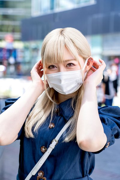 【一ノ瀬恋】【素人女子大生】金髪大天使2年生 RENちゃん 韓国アイドル大好き美少女20才 真っ白な肌にピンクの美乳が神！乳首舐めながら膣奥突かれて痙攣アクメ☆