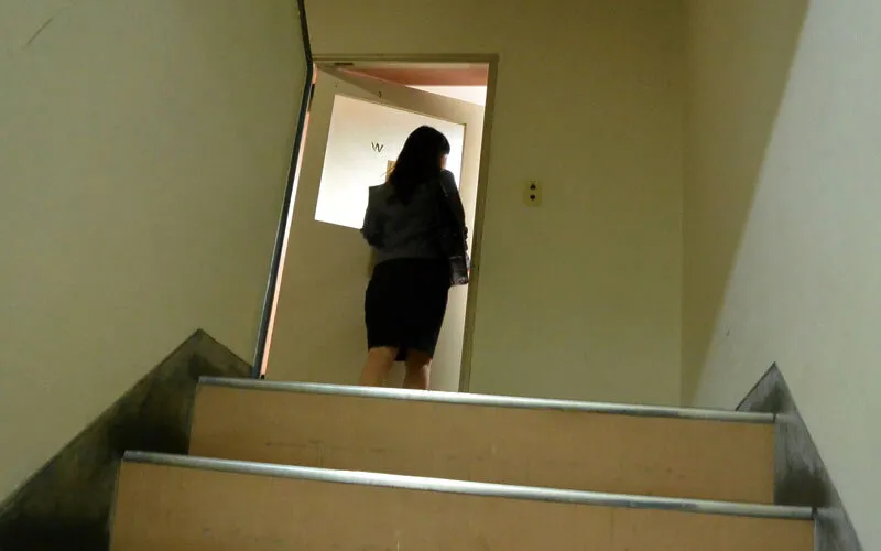 追跡痴漢～怯え顔に迫りくる不審者～2枚組