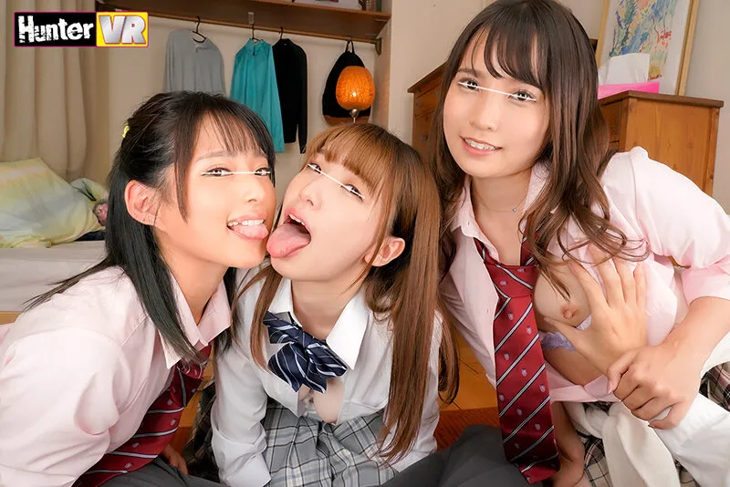 【花狩まい 枢木あおい 渚みつき】【JK】【VR】気弱な彼女との初体験に心配でついてきた彼女の親友。（ヤリマンコンビ）おせっかいヤリマンの過保護すぎる初エッチ講座。