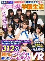 【あおいれな 他】【VR】 【無垢長尺VR！】純真無垢な制服美少女9人とハーレム学園生活 ウブっ子たちの真っ白なパンティの匂いをリアルに感じる312分 超ド迫力でパンティを楽しむノーモザイクVR