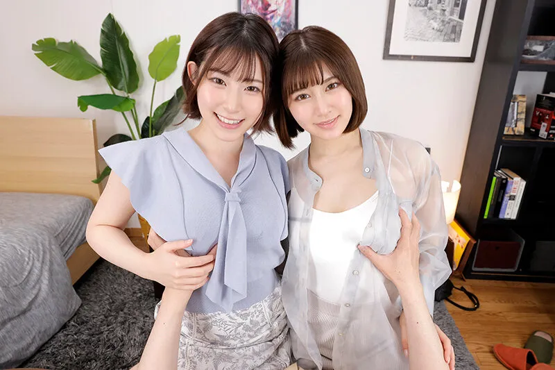 【川北メイサ＆沙月恵奈】【VR】彼氏シェアリング～彼女の親友も僕の彼女。舐め好きなW彼女は僕のチンチンを離さない～メイサ・恵奈