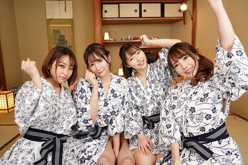 【天川そら さつき芽衣 八乃つばさ 蘭々】【VR】ついにモテ期到来！？僕のことが超、超、超、大好きな4人のヤリマン美女OLと発射無制限の温泉ハーレムイチャラブ1泊2日旅行！！