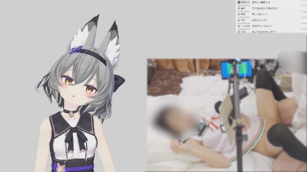 【Vtuber】ゆらがわもふぃさん003/実写付き視聴者遠隔操作おもちゃいきと性交雑談配信