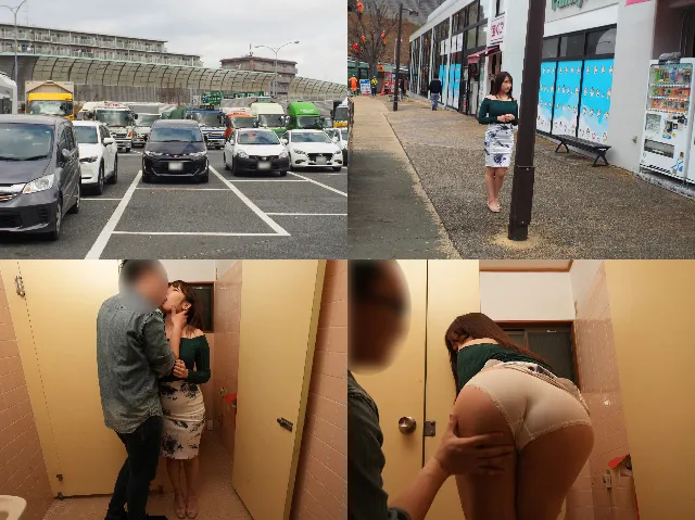 【丹羽すみれ】【公衆便女①】優しい旦那とのドライブ中に、公衆便所でゲス不倫男のいいなり性処理便器になってしまう人妻【個撮】
